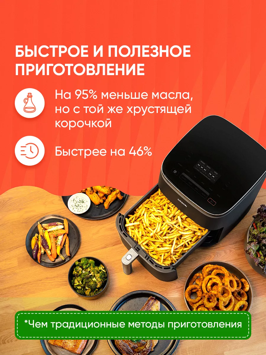 Аэрогриль Turbo Blaze Air Fryer 6,0 л COSORI 210930920 купить в  интернет-магазине Wildberries