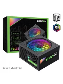 Блок питания ATX 800W RGB-800 80+ APFC ZirCon 210938842 купить за 3 567 ₽ в интернет-магазине Wildberries