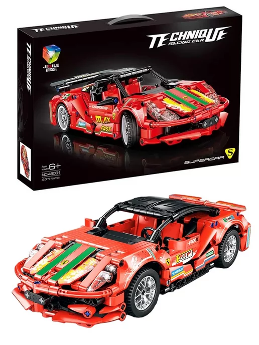 LEGO Конструктор Technic Ferrari машина Техник аналог лего, черный