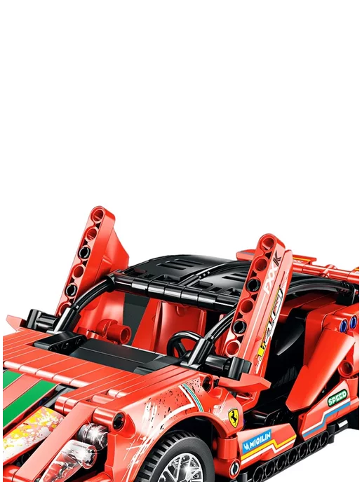 LEGO Конструктор Technic Ferrari машина Техник аналог лего, черный, фото 5