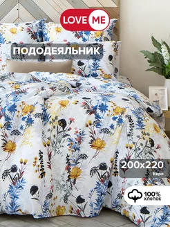 Пододеяльник евро 200х220 см, хлопок 100% LoveME 210958931 купить за 1 421 ₽ в интернет-магазине Wildberries