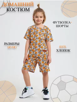 Костюм летний с шортами двойка трикотажная TG Collection 210988264 купить за 857 ₽ в интернет-магазине Wildberries