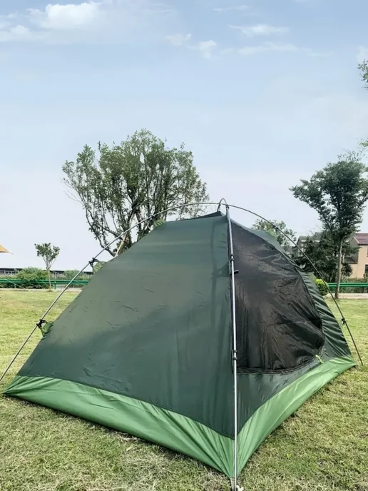 GOODSTORAGE Палатка туристическая двухместная Mir-6102G, зеленый, фото 6
