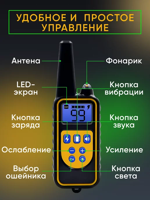 SVpets Ошейник электронный дрессировочный для собак электроошейник, вариант, фото 5