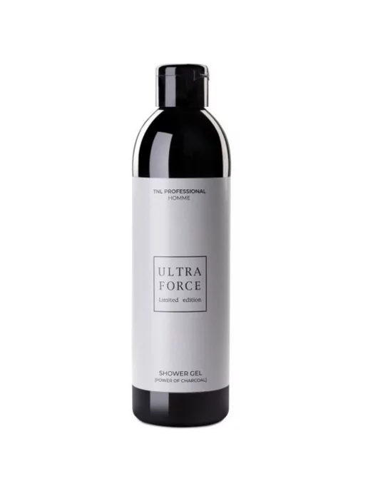 TNL PROFESSIONAL Мужской гель для душа TNL Ultra Force с черным углем, 250 мл, фото 2