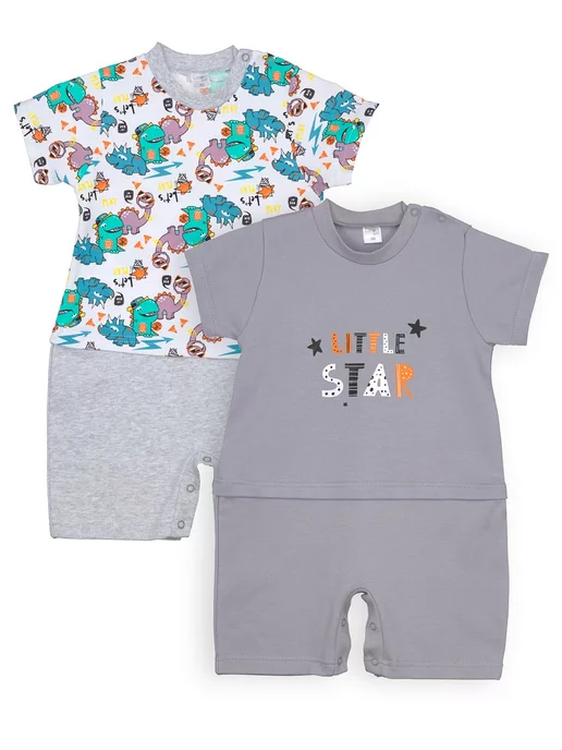 Lemony KIDS Песочник, полукомбинезон для малыша, серый