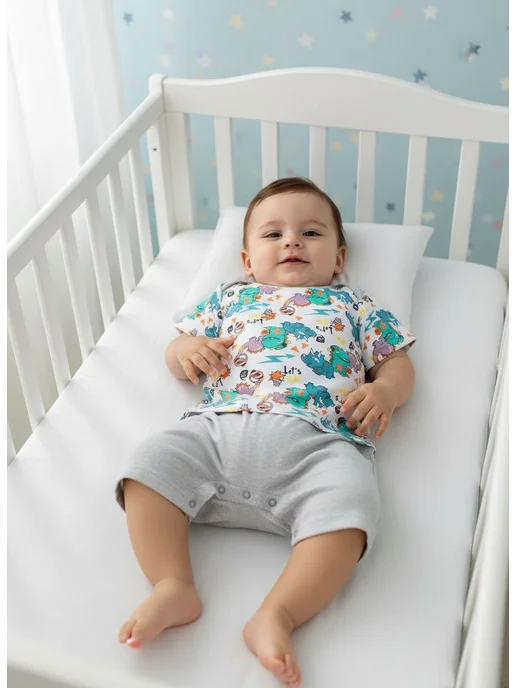 Lemony KIDS Песочник, полукомбинезон для малыша, серый, фото 4