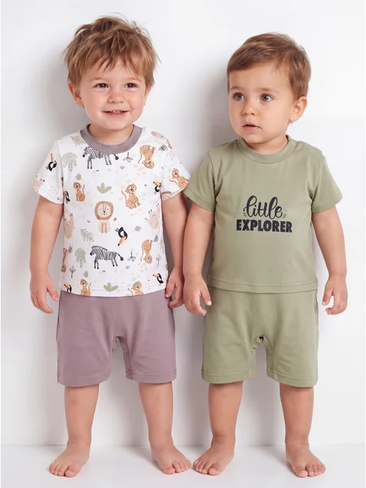 Lemony KIDS Песочник, полукомбинезон для малыша, зеленый, фото 2