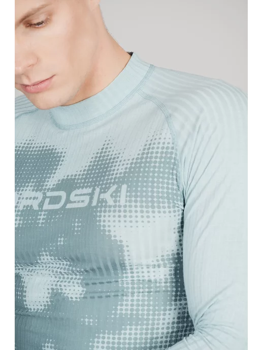 NORDSKI Спортивный термолонгслив для бега и лыж Light, голубой, фото 3