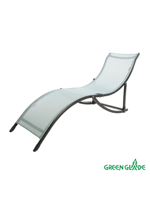 Green Glade Шезлонг складной М6183, зеленый