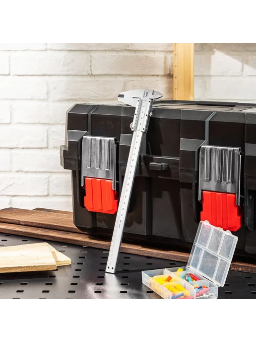 Deli Tools Штангенциркуль механический с нониусом DL92200 200мм, вариант, фото 4