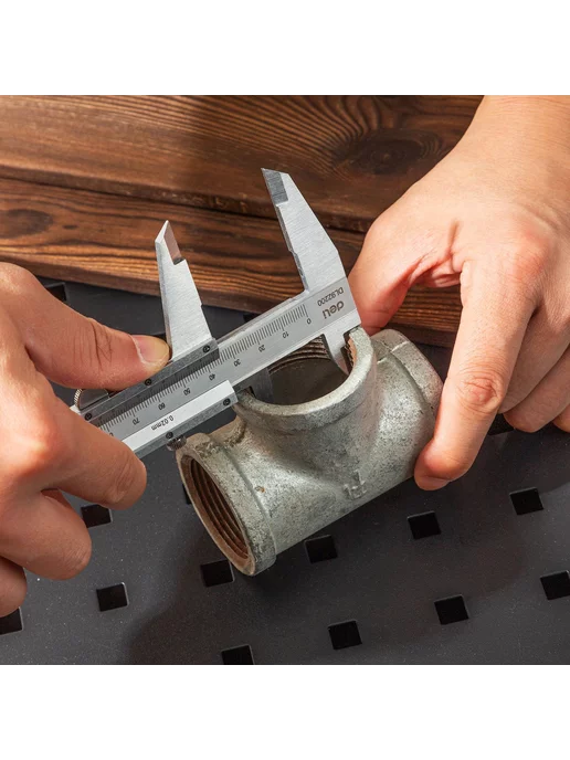 Deli Tools Штангенциркуль механический с нониусом DL92200 200мм, вариант, фото 5
