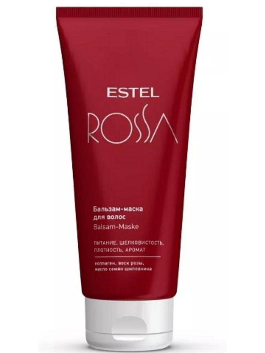 Бальзам маски эстель. Estel Rossa balsam. Набор парфюмерных компаньонов Estel Rossa. Шампунь для волос Estel Rossa. Бальзам-маска для волос Estel Rossa.