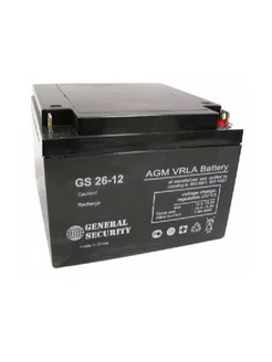 Аккумулятор WBR / GS 26-12 (12В 26А/ч) General Security 211297147 купить за 9 521 ₽ в интернет-магазине Wildberries