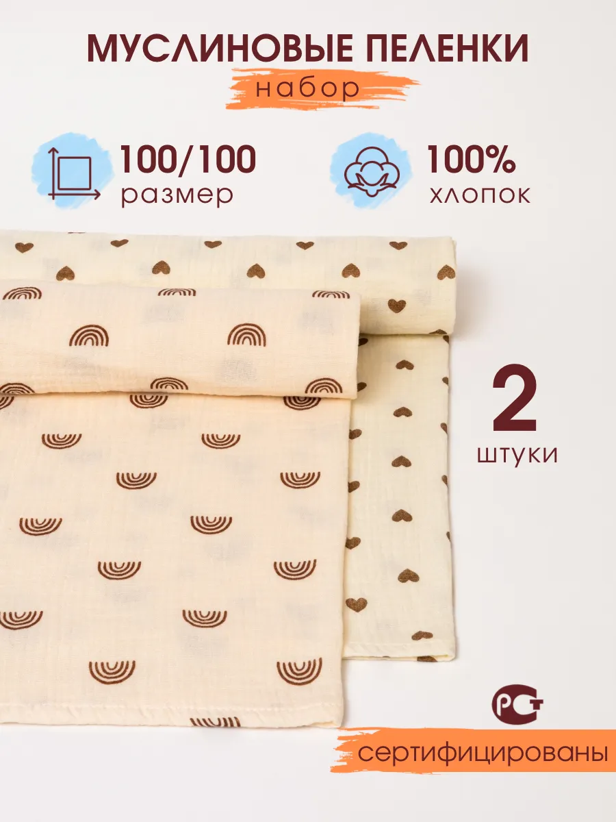 Набор муслиновых пеленок...