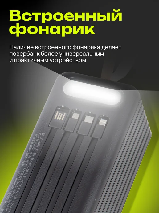 Trendy_Texno Повербанк 100000mah с быстрой зарядкой, 100000 мАч, фото 6