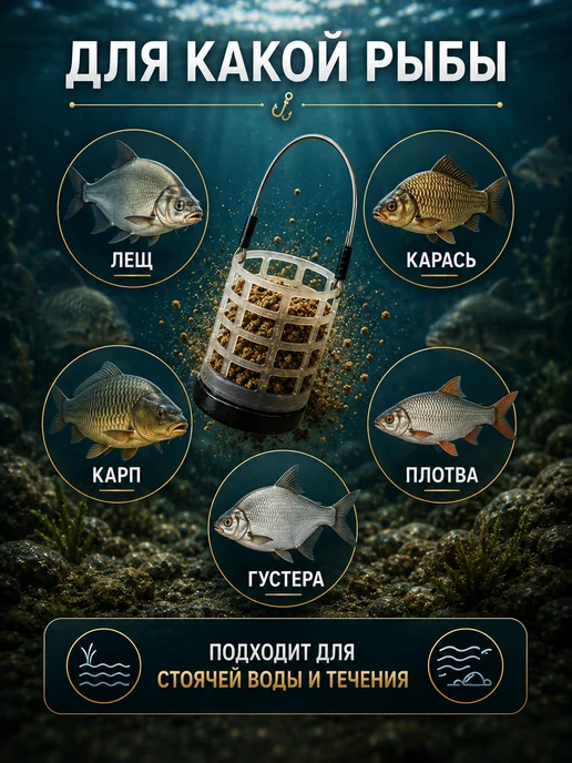 Рыболовная Империя Кормушка фидерная Дюза Lux для рыбалки (5 штук), черный, фото 5