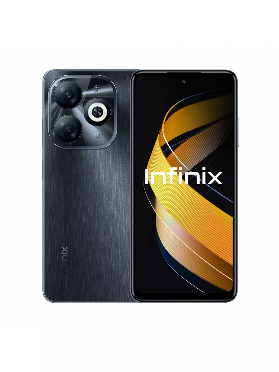 Смартфон Infinix Smart 8 Pro X6525B 128Gb 8Gb черный 3G 4G 2 Infinix  211424015 купить в интернет-магазине Wildberries