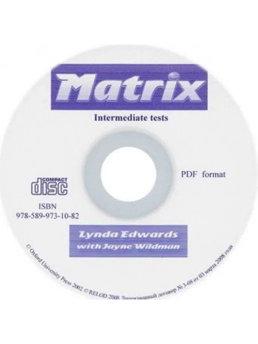 Oxford University Press Matrix Intermediate Test CD PDF format