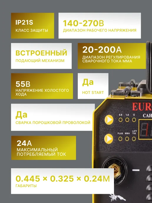 Сварочный аппарат полуавтомат инверторный без газа — фото 2