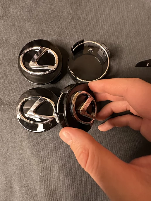 АВТО ТРЕНДС Колпачки на диски Лексус Заглушки на колеса lexus 62мм, черный, фото 6