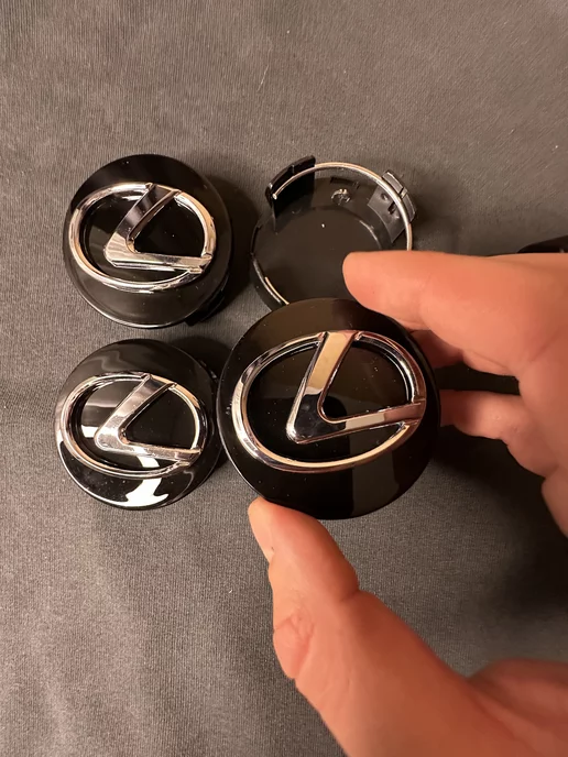 АВТО ТРЕНДС Колпачки на диски Лексус Заглушки на колеса lexus 62мм, черный, фото 7