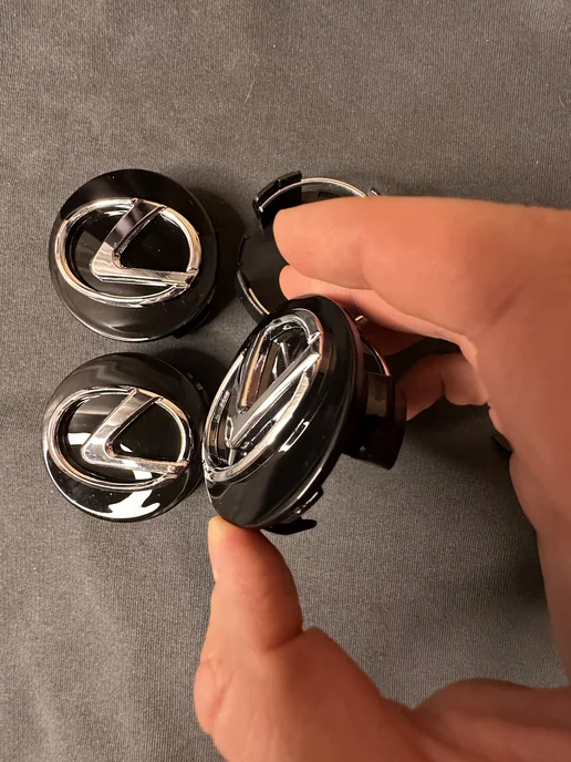 АВТО ТРЕНДС Колпачки на диски Лексус Заглушки на колеса lexus 62мм, черный, фото 8