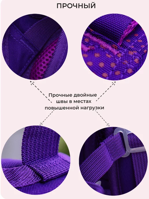 !ШКОЛА Легкий вместительный красивый для девочки, голубой, фото 6