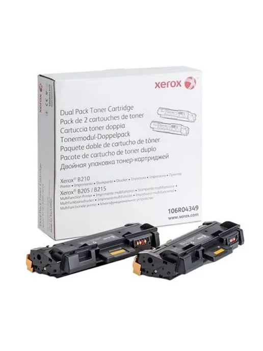 Xerox 106R04349 Оригинал Картридж, черный, 2 шт, 6000 страниц, 2 шт, фото 2
