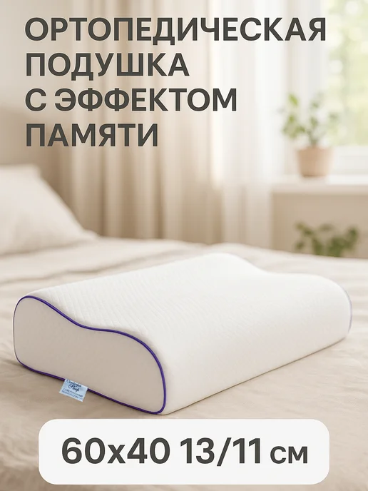 WONDERFUL SLEEP Подушка ортопедическая для сна, белый