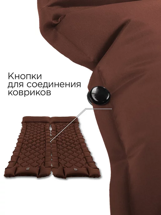 PRESIDENT FISH Коврик надувной "President Fish" 5см для туризма 8881 001, красный, фото 7