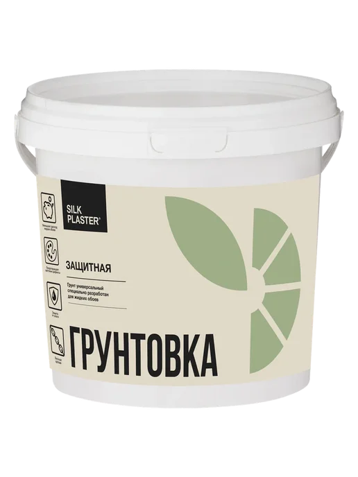 Silk Plaster Грунтовка для жидких обоев 1кг (3,5 кв.м), 1 кг, фото 7