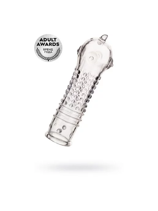 A-Toys by TOYFA Насадка на пенис TOYFA A-Toys, TPR, Прозрачный, 14,7 см, прозрачный