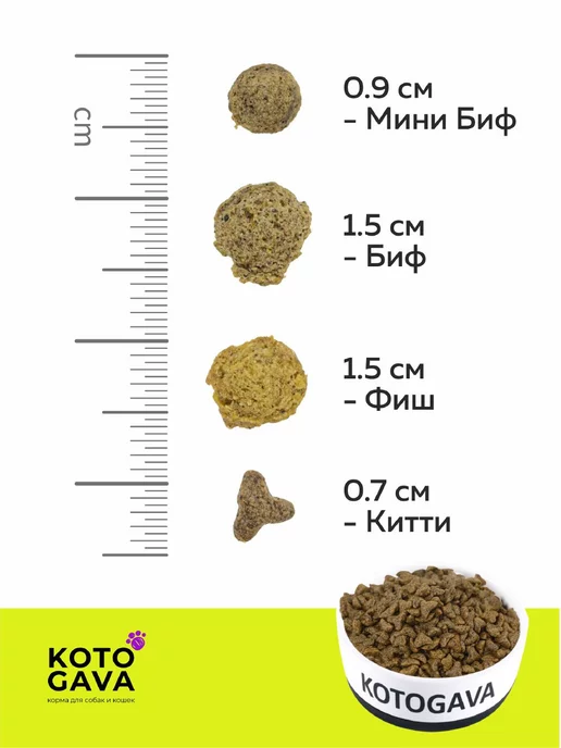 Сухой корм Котогава Kotogava Хондро для собак, щенки, говядина, 10,3 кг, фото 6