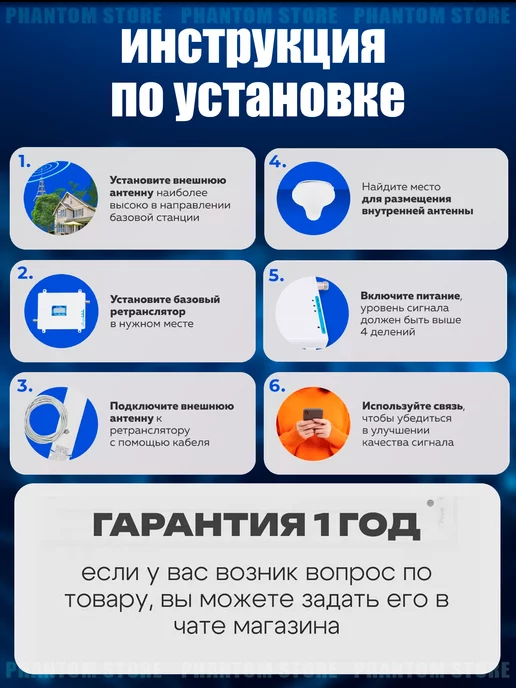 Repeater Усилитель сотовой связи и интернета, вариант, фото 5
