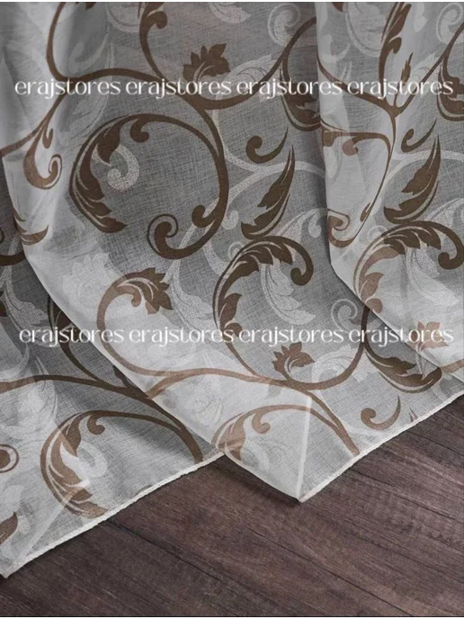 erajstores Тюль 200х250 готовый под лен на шторной ленте, 200x250, фото 7