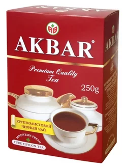 Чай черный Акбар цейлонский крупнолистовой, 250 г Akbar 211625856 купить за 314 ₽ в интернет-магазине Wildberries