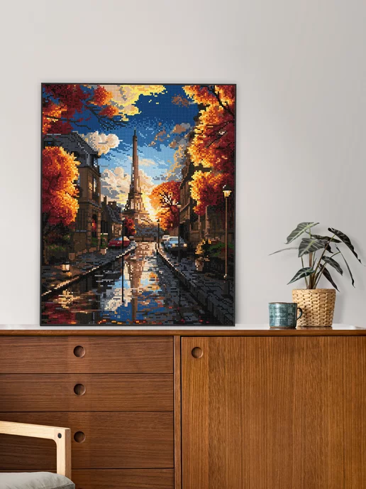 Алмазныи ряд Алмазная мозаика на подрамнике 40x50 см Париж, 40x50 см, фото 2