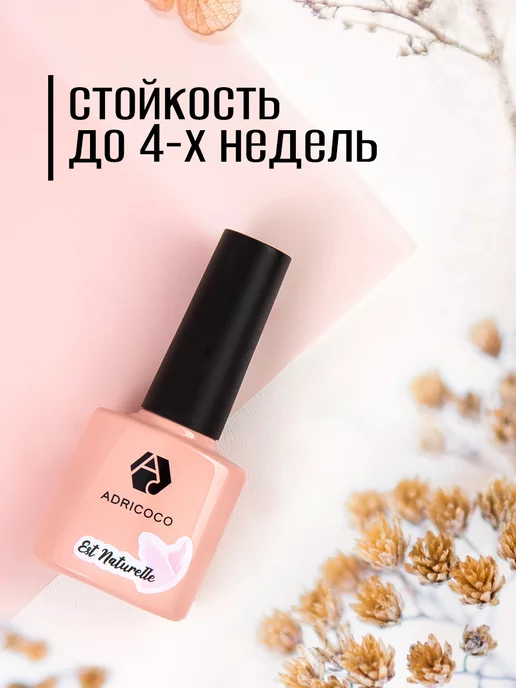 ADRICOCO Гель лак черный для ногтей, белый, фото 4