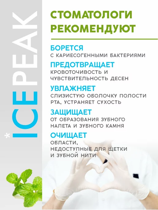 ICEPEAK Спрей освежитель для рта со вкусом мяты 2 шт, 2 шт, фото 4
