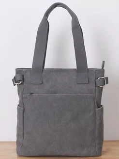 Сумка холщовая canvas мышино-серая InViver 211655762 купить за 1 976 ₽ в интернет-магазине Wildberries