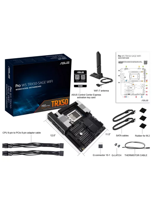 Asus Материнская плата PRO WS TRX50-SAGE WIFI,sTR5, 2 шт, фото 8