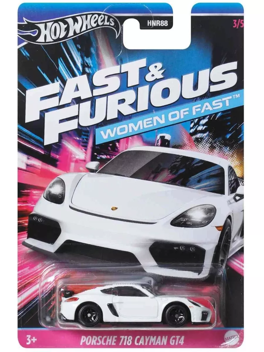 Машинка Fast & Furious Porsche 718 Cayman GT4 3/5 Hot Wheels 211664663  купить в интернет-магазине Wildberries