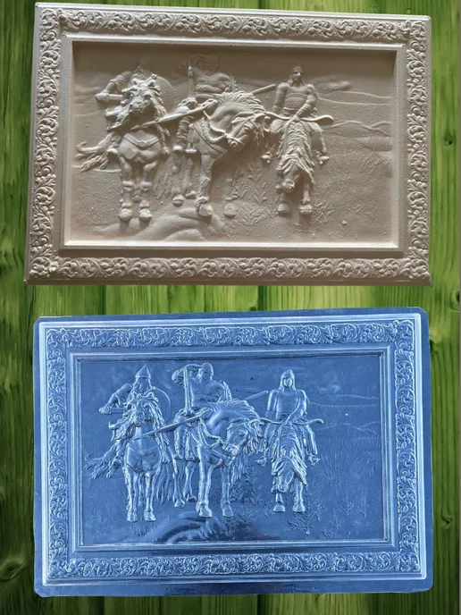 ПластикПлюс Форма для декоративной картины (Три богатыря), вариант, фото 3