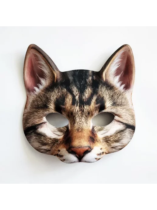 wonder side realities Маска "Кот Арчи" для утренника, коричневый, фото 2