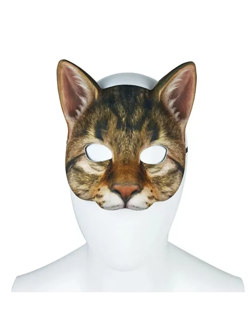 wonder side realities Маска "Кот Арчи" для утренника, коричневый, фото 3