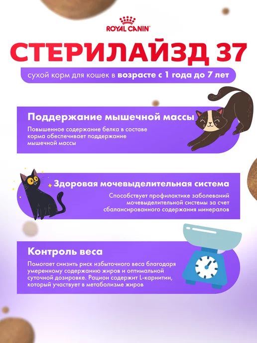 Сухой корм Royal canin Кошек для собак, стерилизованные, курица, 2 кг, фото 3