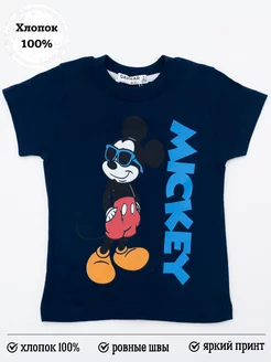 Детская футболка с принтом Микки Маус NEWSKY 211722650 купить за 296 ₽ в интернет-магазине Wildberries