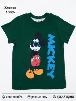 Детская футболка с принтом Микки Маус NEWSKY 211722656 купить за 296 ₽ в интернет-магазине Wildberries