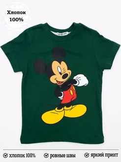 Детская футболка с принтом Микки Маус NEWSKY 211722657 купить за 409 ₽ в интернет-магазине Wildberries
